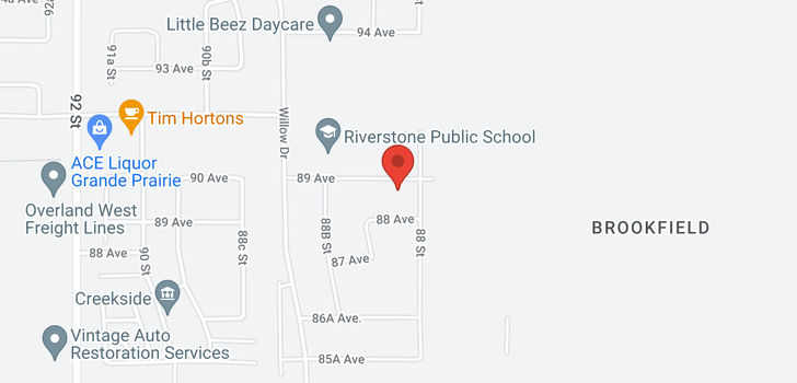 map of 8801 89 Avenue
